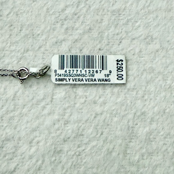 Simply Vera Vera Wang Sterling Silver Key Necklace Diamond Accent - Picture 7 of 7